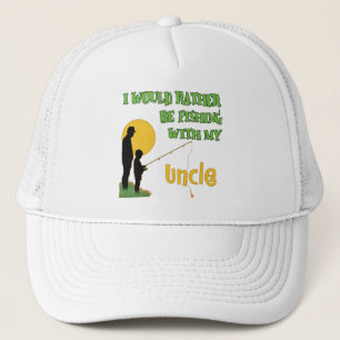 Rather Be Fishing With My Uncle Trucker Hat