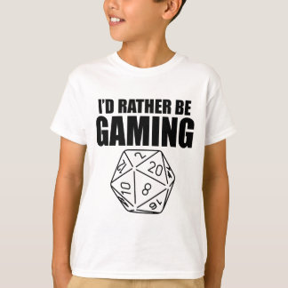 Rather Be Gaming (D20) T-Shirt