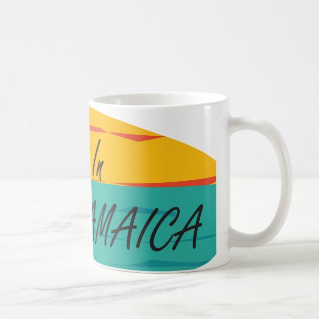 "Rather Be In Jamaica" Coffee Mug (customize!) (Right)