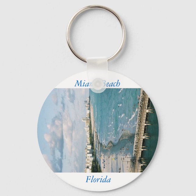 Rather Be In Miami Keychain (Front)
