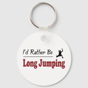 Rather Be Long Jumping Keychain