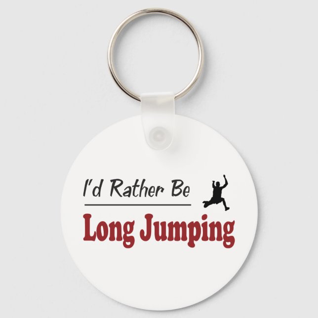 Rather Be Long Jumping Keychain (Front)
