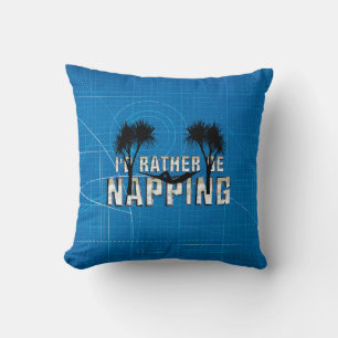 Rather Be Napping Throw Pillow