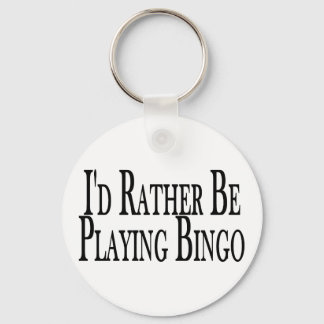 Rather Be Playing Bingo Keychain