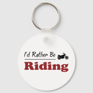 Rather Be Riding Keychain