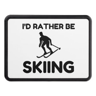 RATHER BE SKIING TRAILER HITCH COVER