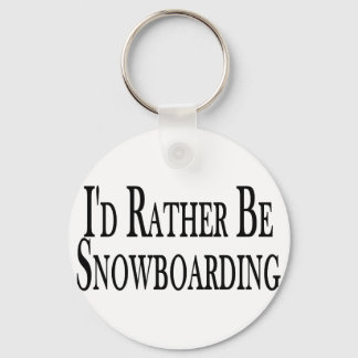 Rather Be Snowboarding Keychain