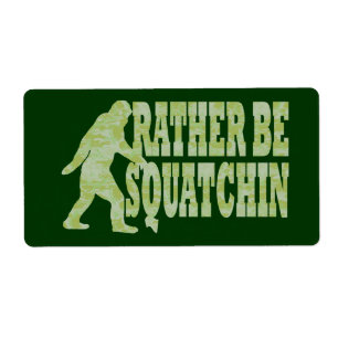 Rather be squatchin on green camouflage