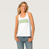 Rather Be Swimming Tank Top (Front Full)