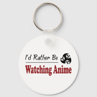 Rather Be Watching Anime Keychain