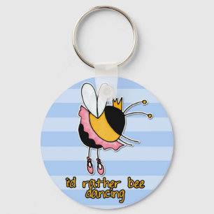 rather bee dancing keychain