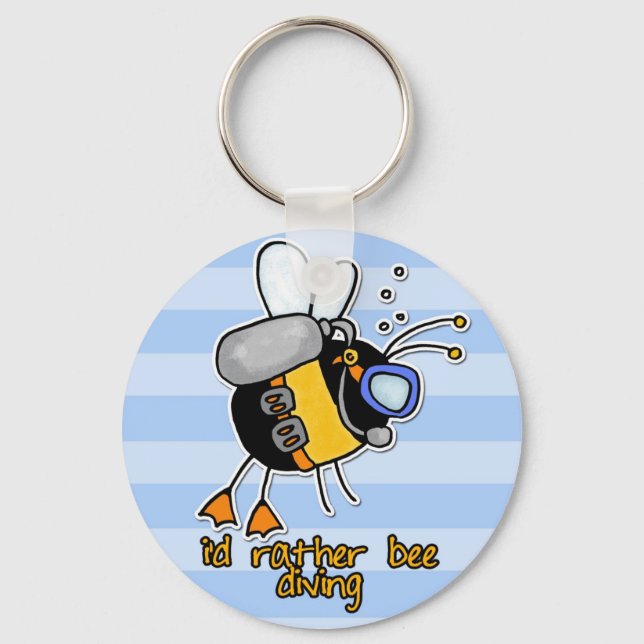 rather bee diving keychain (Front)