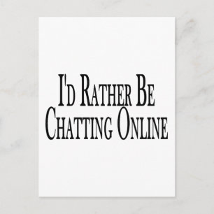 Rather Chat Online Postcard