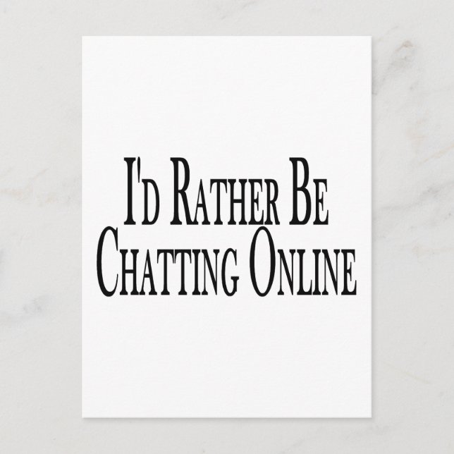 Rather Chat Online Postcard (Front)