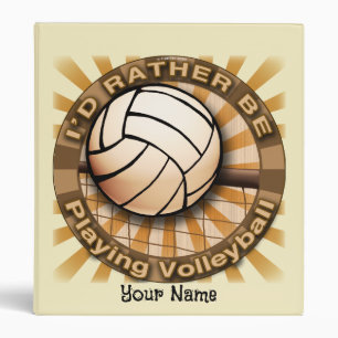 Rather Play Volleyball Binder