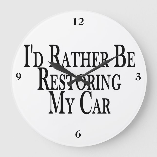 Rather Restore Car Large Clock (Front)