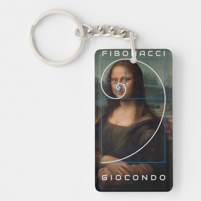 Ratio or spirale Mona Lisa Fibonacci (Devant)