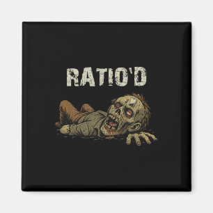 Ratio'd Teag Meme Funny Zombie Npc Ratioed Gamer H Magnet