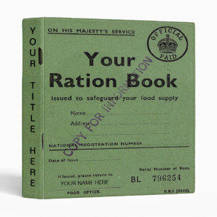ration book binder