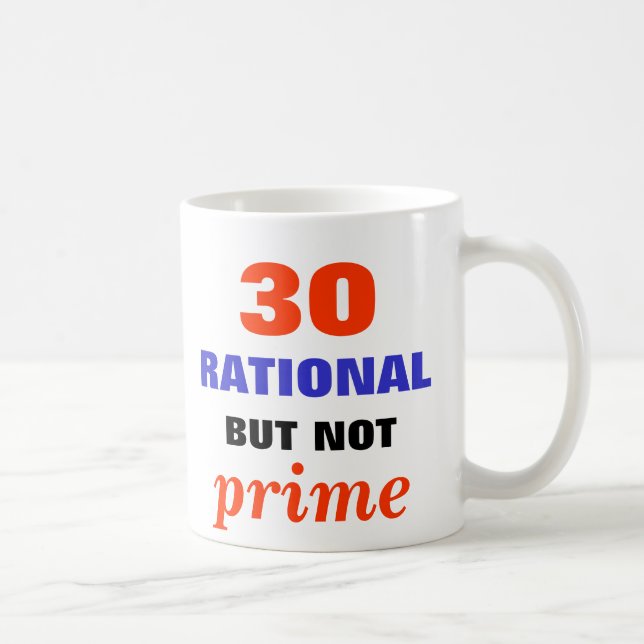 Rational but Not Prime Coffee Mug (Right)