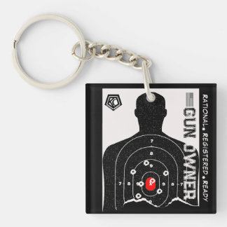 Rational Registered and Ready Gun Owner Keychain