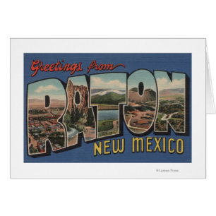 Raton, New Mexico - Large Letter Scenes
