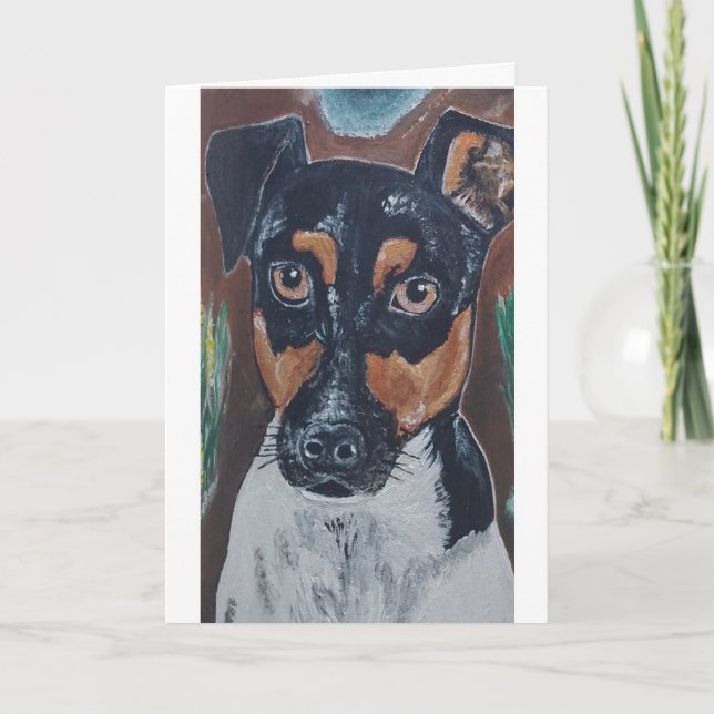 Ratonero in Canyon Painting by Alfred Fox Card (Front)