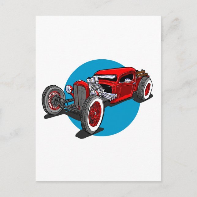 Ratrod Truck Postcard (Front)