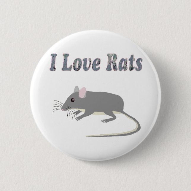 Rats 2 Inch Round Button (Front)