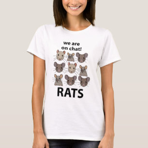 Rats Animal We Are On Chat Funny Rats T-Shirt