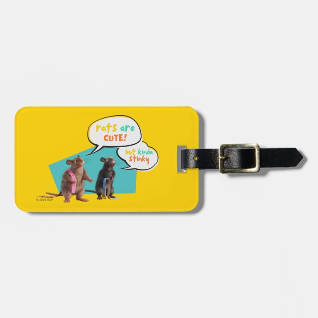 Rats Are Cute But Kinda Stinky Luggage Tag (Front Horizontal)