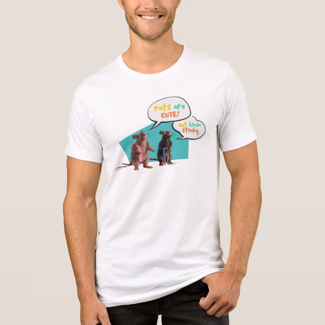 Rats Are Cute But Kinda Stinky Tri-Blend Shirt (Front)