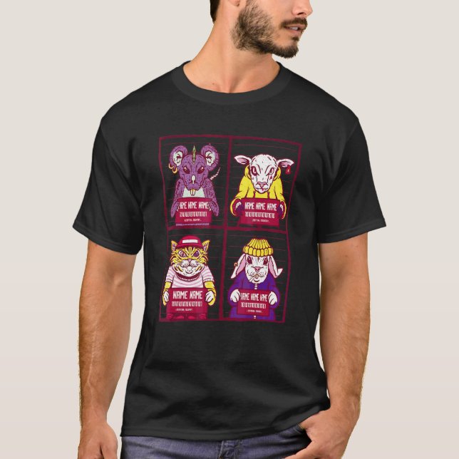 Rats Mugshot Prison T-Shirt (Front)