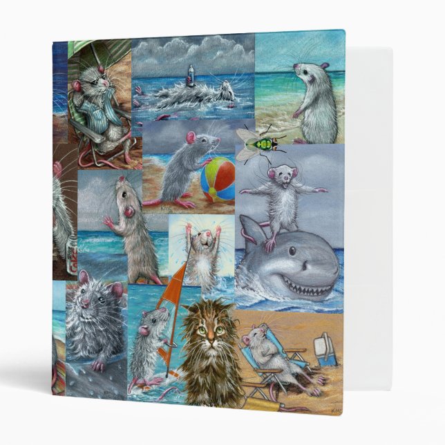 Rats on Binder Variety Art Binder (Front/Inside)
