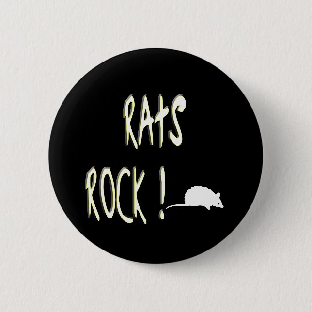 Rats Rock! Button (Front)