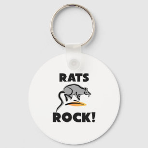 Rats Rock Keychain