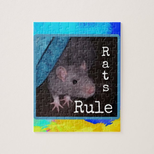 Rats Rule (colourful) Jigsaw Puzzle (Vertical)