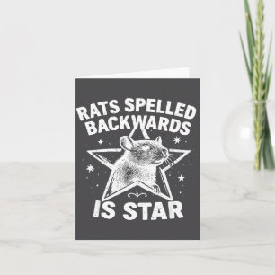 Rats Spelled Backwards Is Star  Card