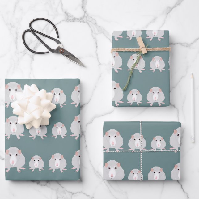 Rats Wrapping Paper Sheets (Front)