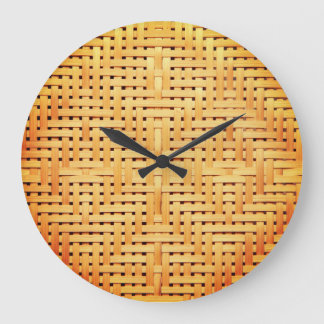 Rattan Weave Large Clock