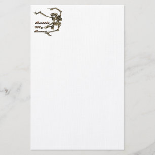 Rattle My Bones Skeleton Stationery