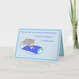 Rattles Makes Biscuits Birthday Card