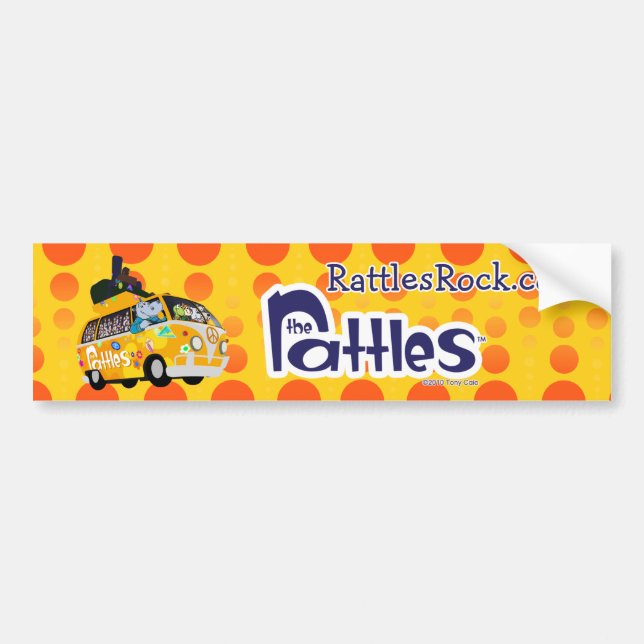 "Rattles Rock" Bumper Sticker (Front)