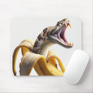 Rattlesnake and Banana Fusion Mouse Pad