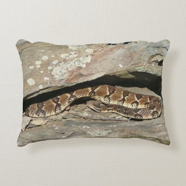 Rattlesnake at Shenandoah National Park Accent Pillow (Front)