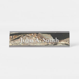 Rattlesnake at Shenandoah National Park Desk Name Plate