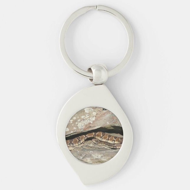 Rattlesnake at Shenandoah National Park Keychain (Front)