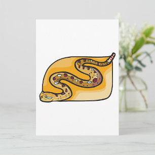 Rattlesnake Coiled Snake Southwestern Desert Invitation