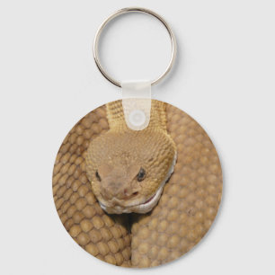 Rattlesnake Head Keychain