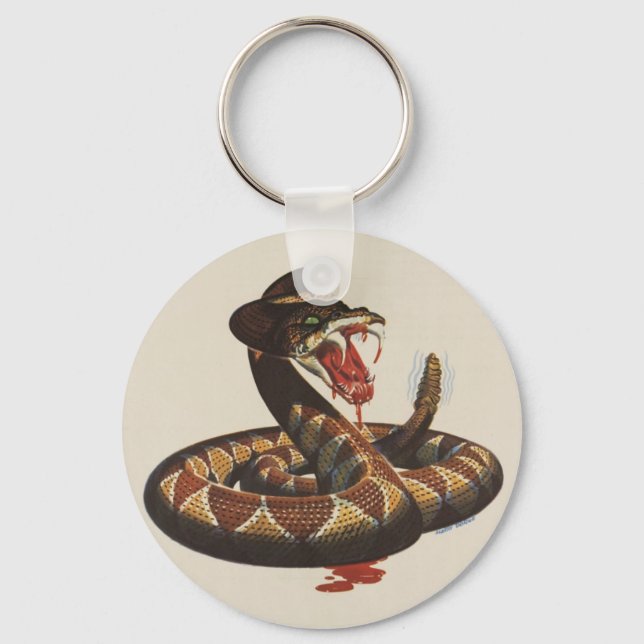 Rattlesnake Keychain (Front)